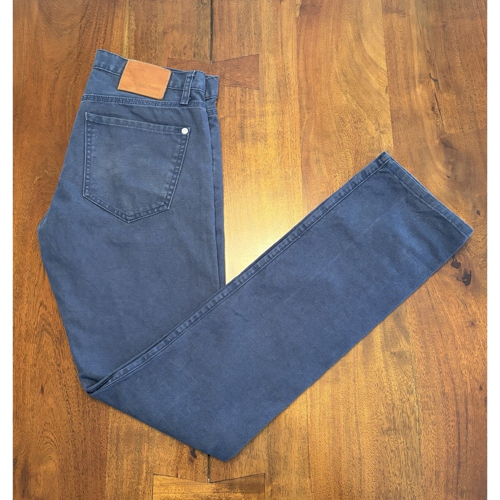 Baldwin Denim Jeans The Henley Classic Slim Mens 31x33 Blue Button Fly